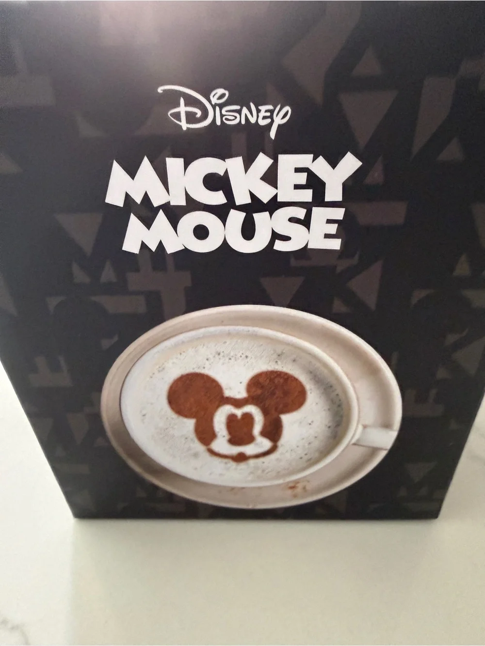 Disney Mickey Mouse 'Love You a Latte' Glass Mug Set - Black & White